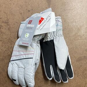 Women’s Swiss Tech Insulated Grey and Black Gloves